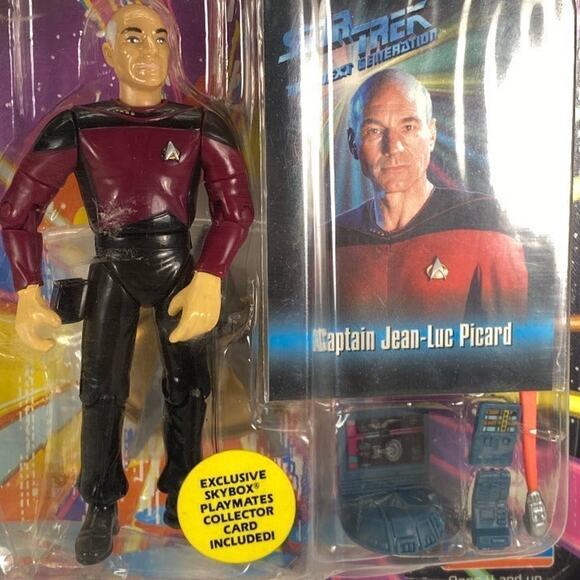 PlayMates 1993 Star Trek TNG Captain Jean-Luc Picard Action Figure - Picture 5 of 5